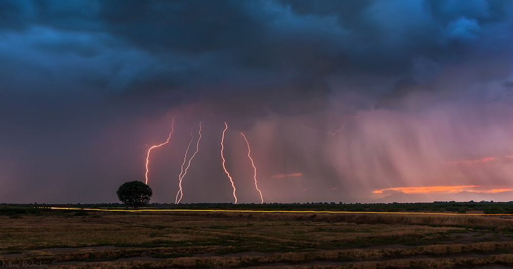 Lightning storm